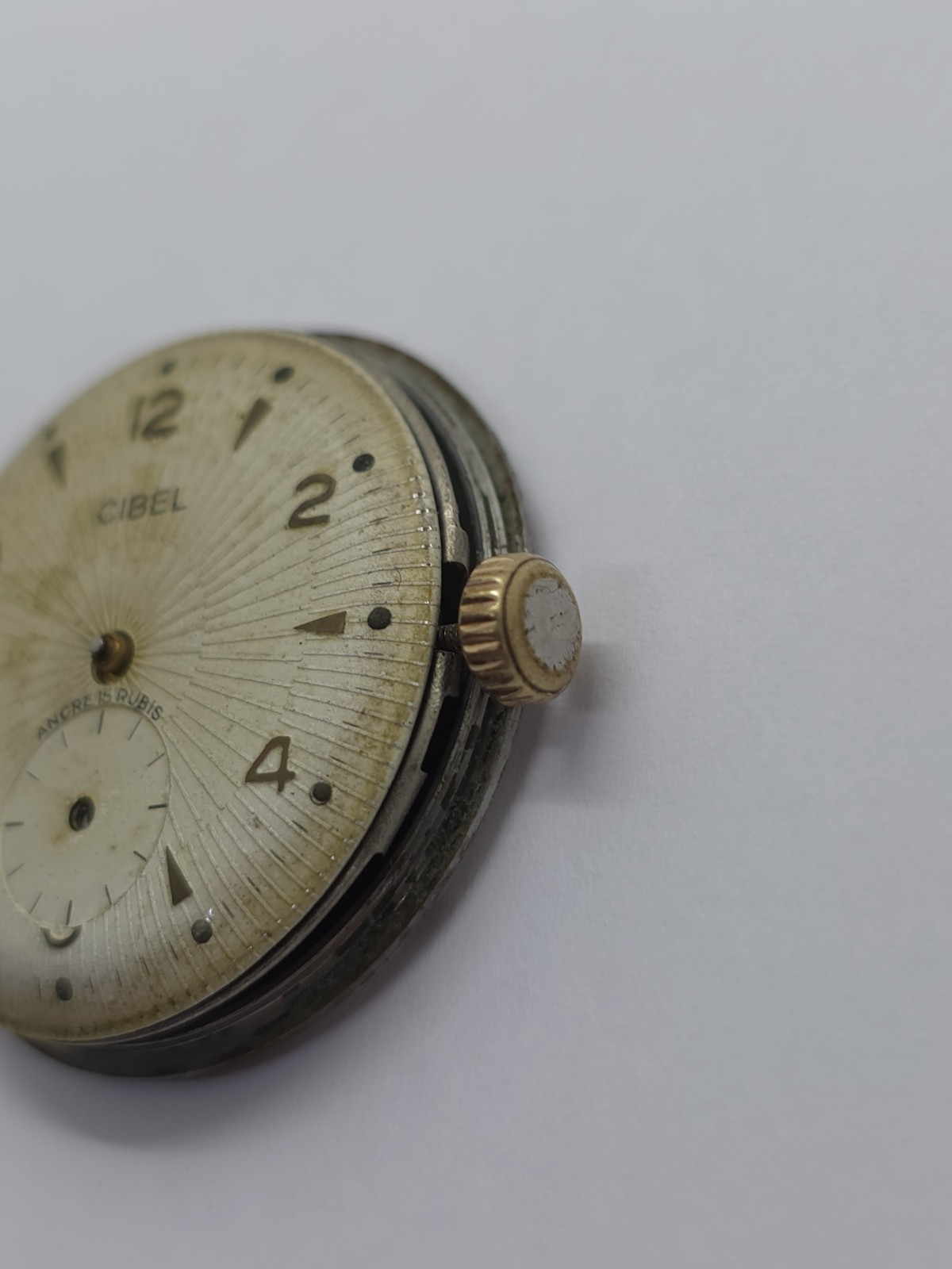 Vintage Watch Movement Cal. Cupillard “233 New” 1950 Good Balance MVT Holder