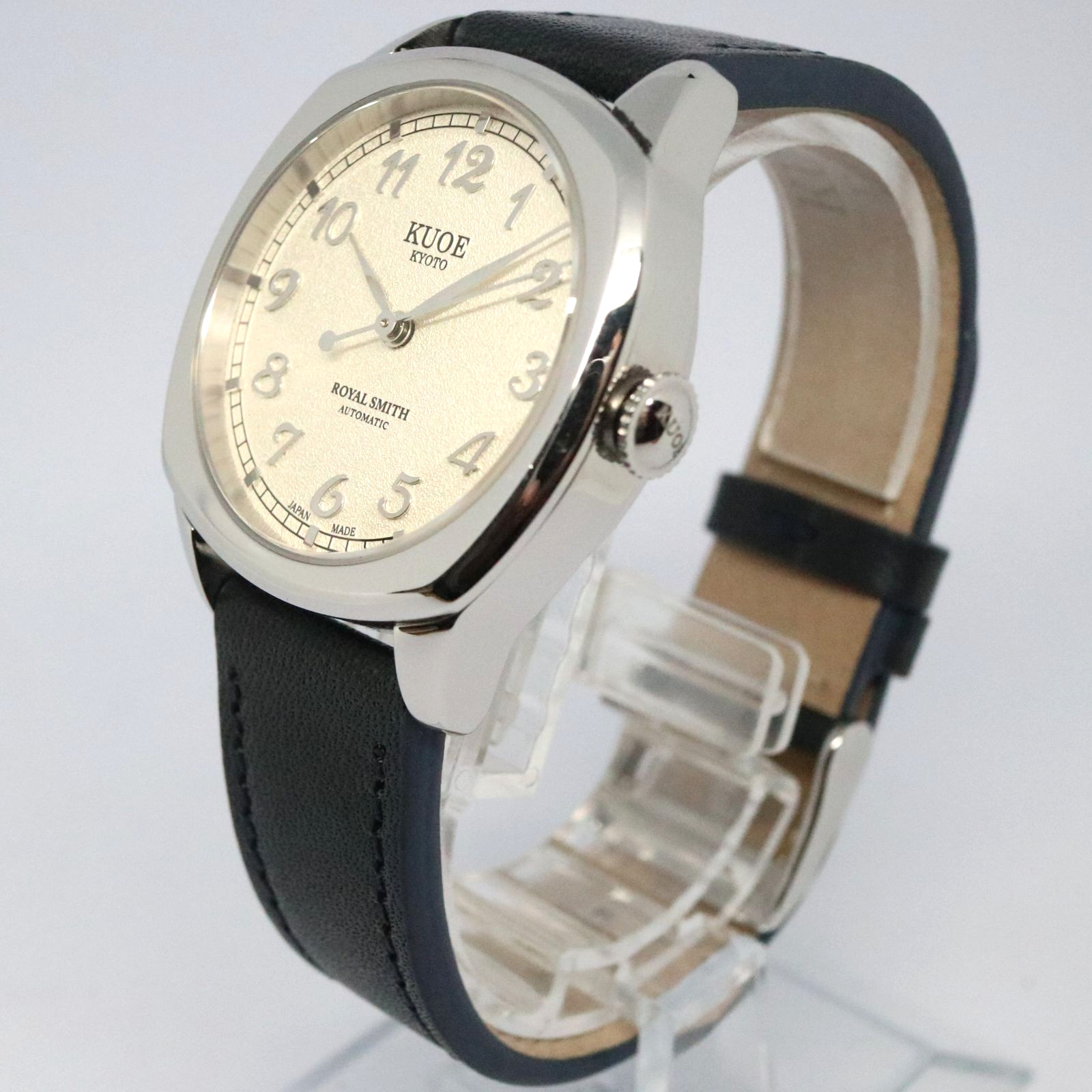 KUOE Kyoto Royal Smith 90-008 Silver/Silver Automatic Unisex Watch w/Acc. JAPAN
