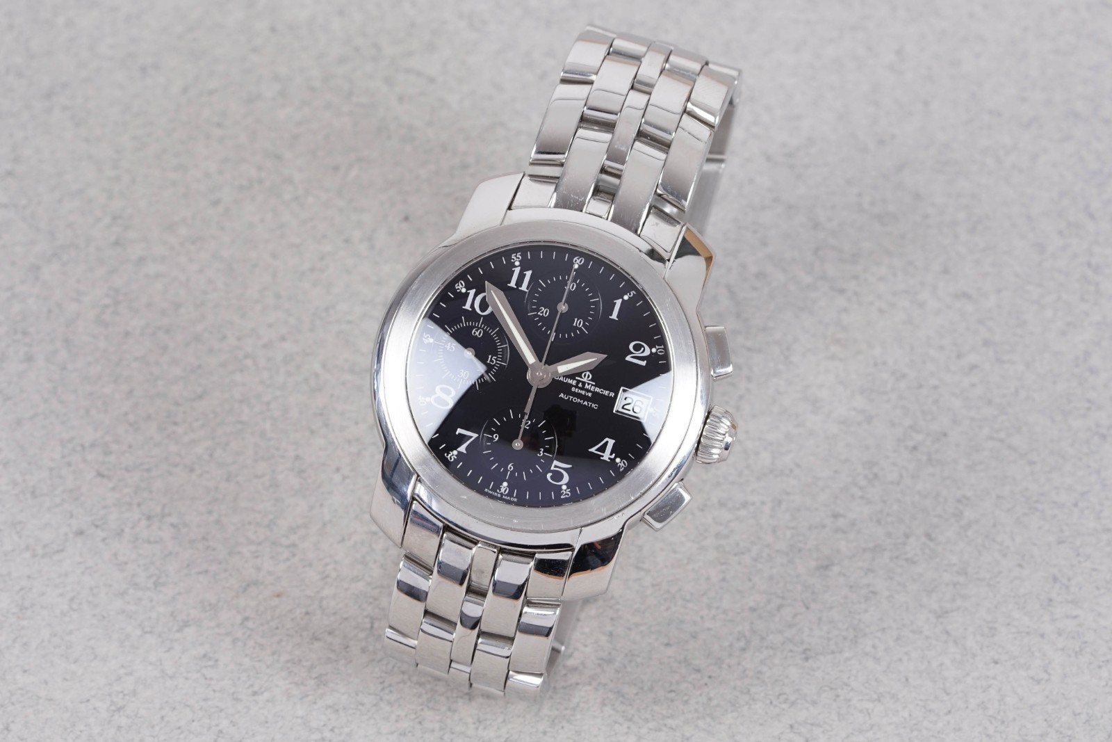 BAUME & MERCIER CAPELAND CHRONOGRAPH W/ BOX REF. MV045216