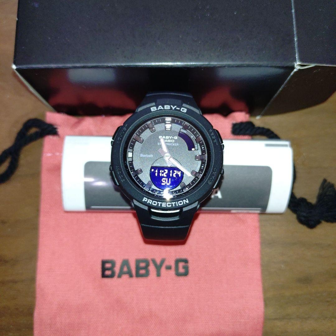 baby g Baby G wristwatch BSA B100 1AJF for ladies Black