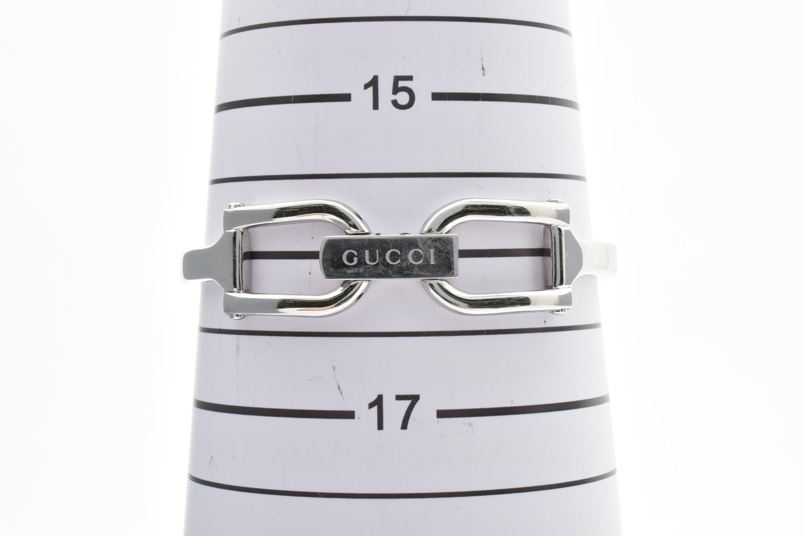 [Exc+5] Vintage Gucci 1500L Silver Dial Black Quartz Rectangle Woman’s Watch