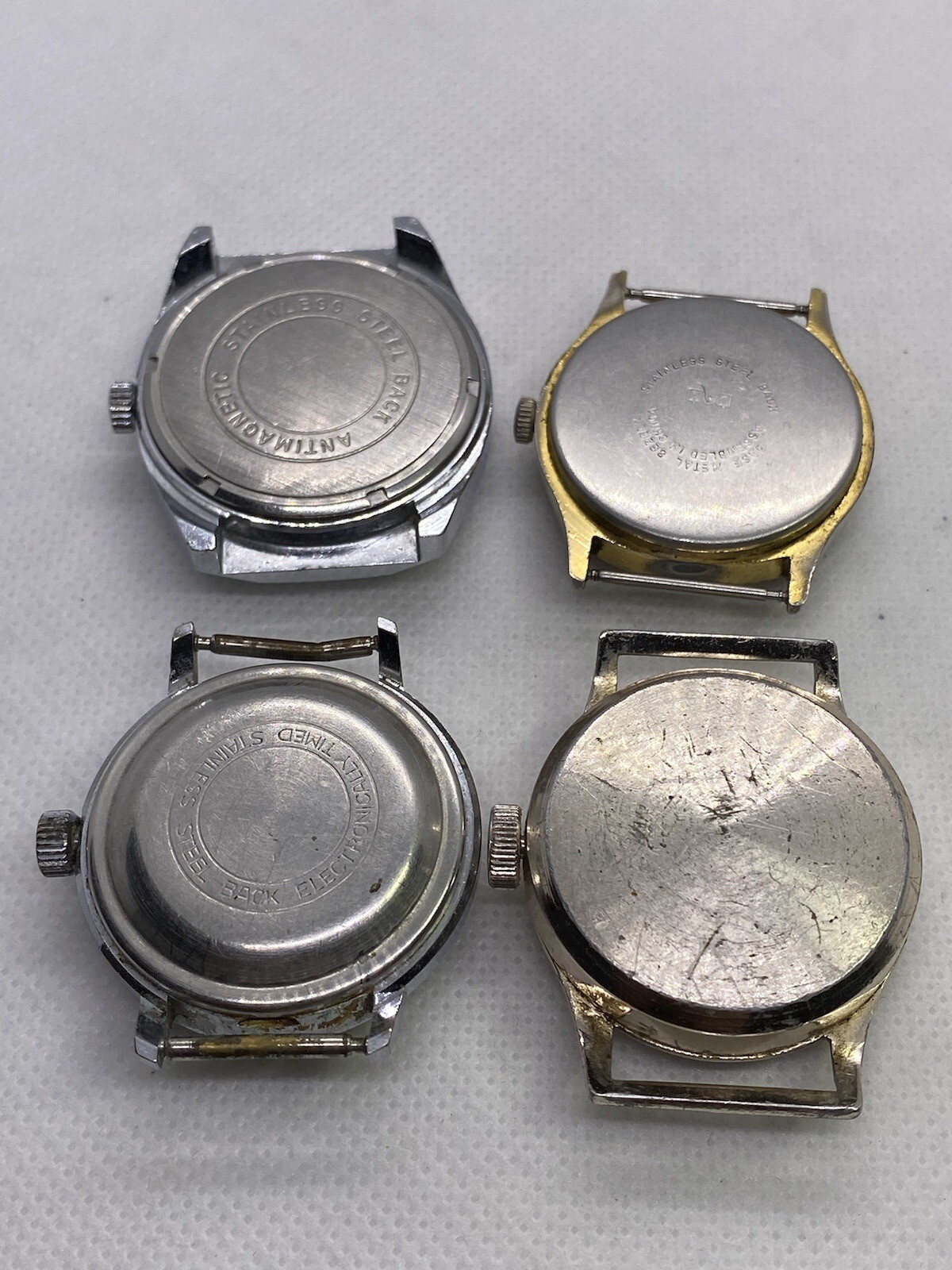 4 Vintage Watches, All Wind Up Watches, None Runners, Spares Or Repairs