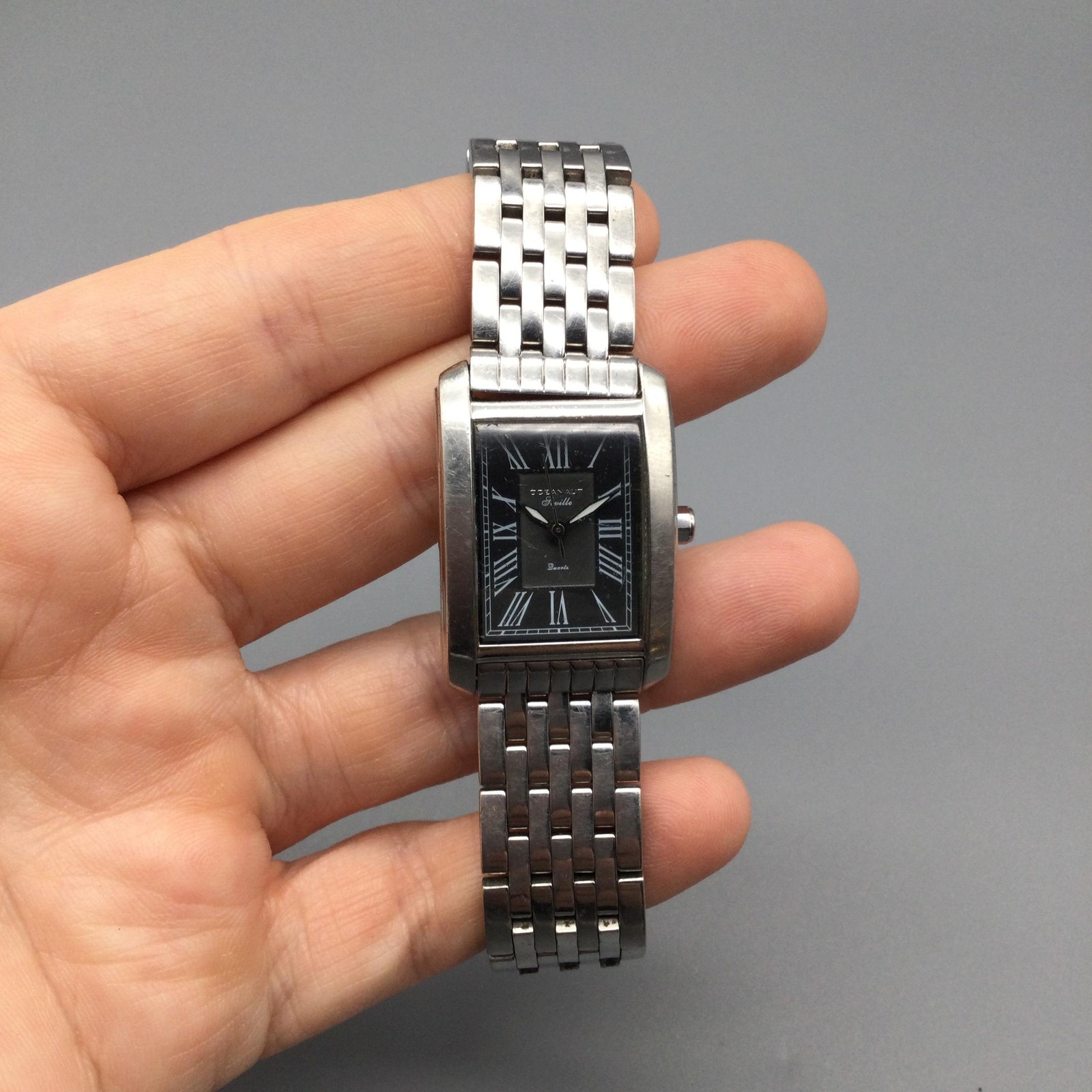 Oceanaut Seville Womens Watch 23mm Black Dial Silver Tone OS3004 New Battery 7″