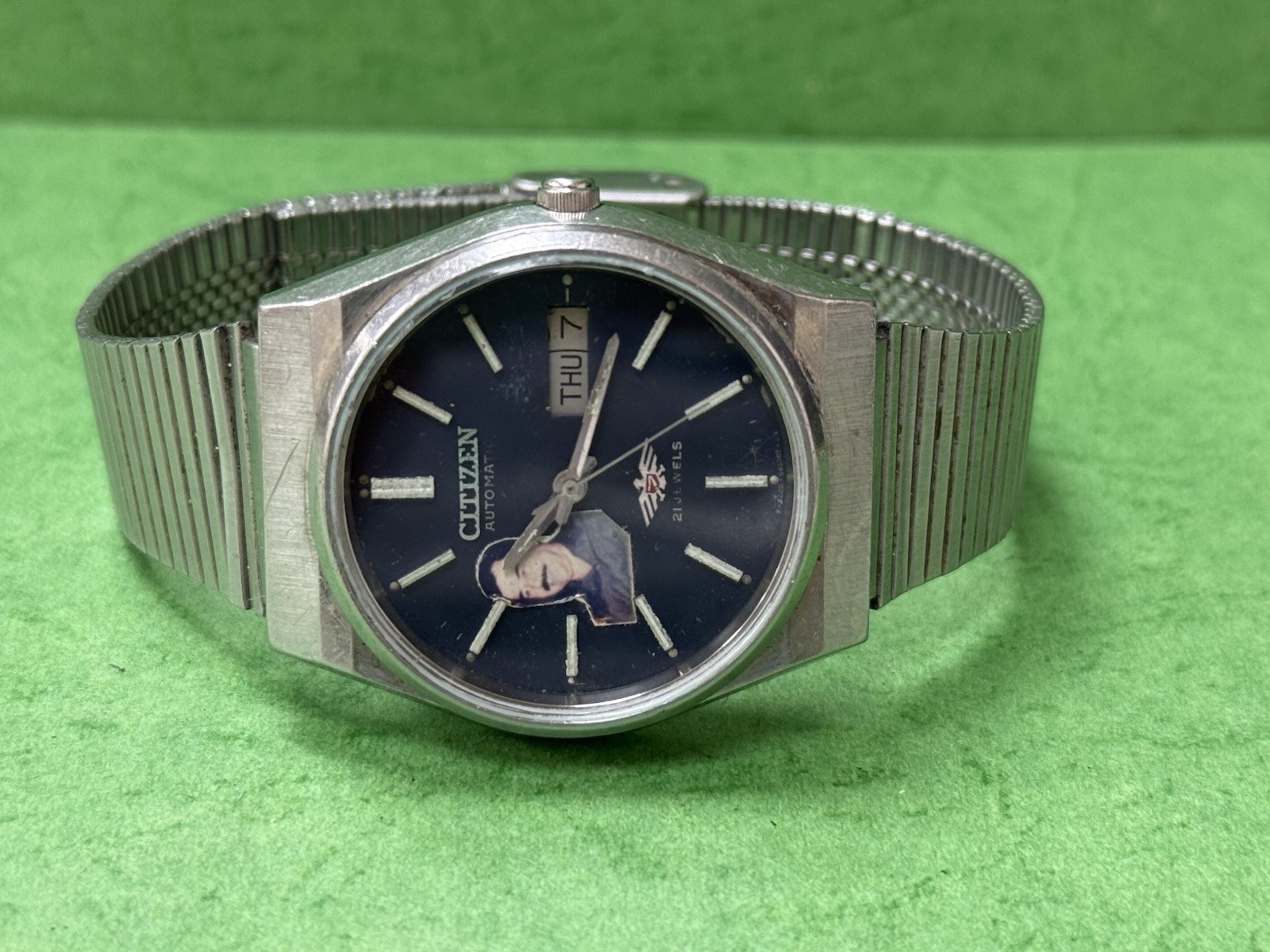 Special CITIZEN President Saddam Hussein Iraq Automatic Blue DIAL Watch R60