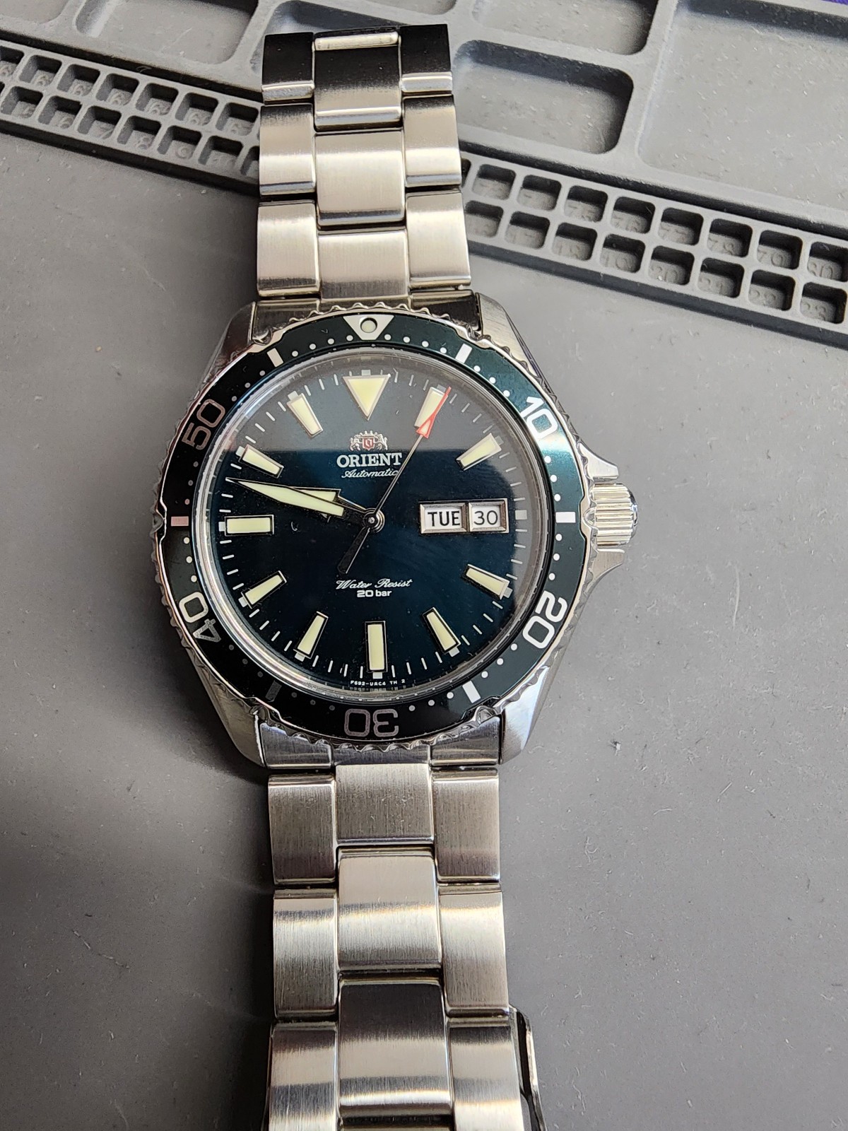 Orient Kamasu RA-AA0004E39B Green 41.8 mm Automatic Stainless Steel Diver