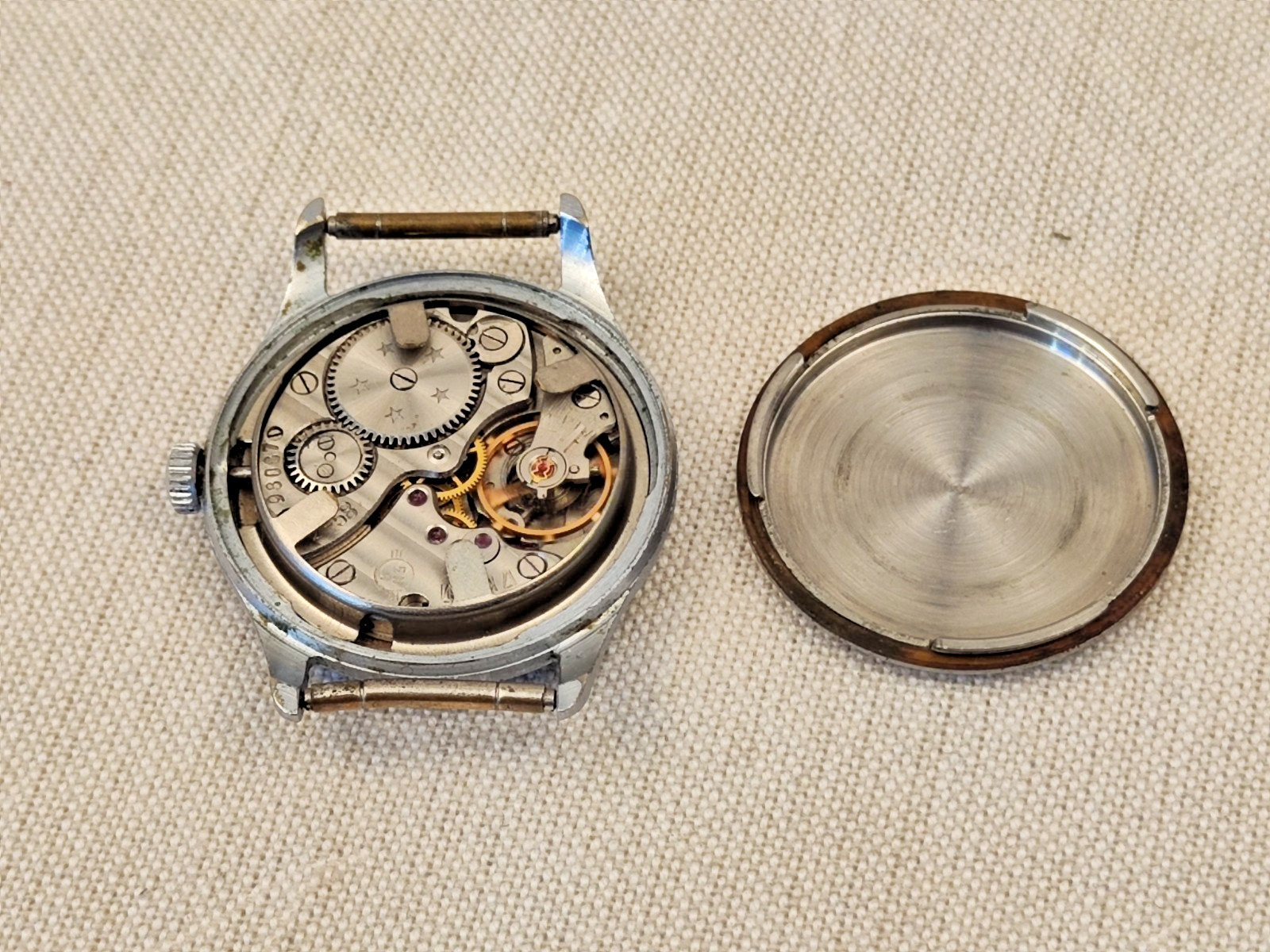 1958 vintage men’s mechanical wristwatch “Vostok-Kama” 2602