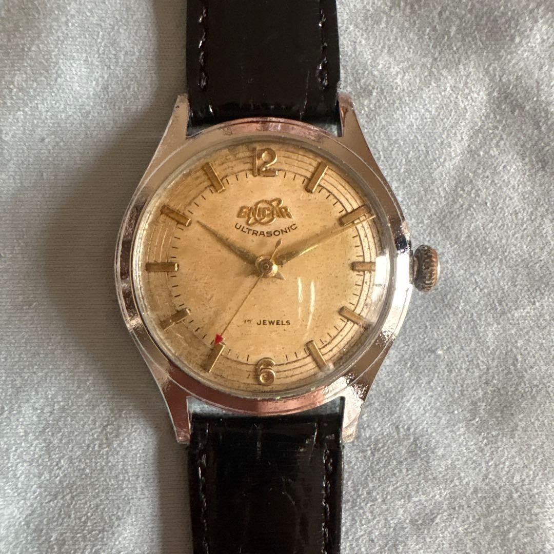 [A4M] Enicar Ultrasonic Swiss Made Manual Wind Mens Watch Used [k7x]