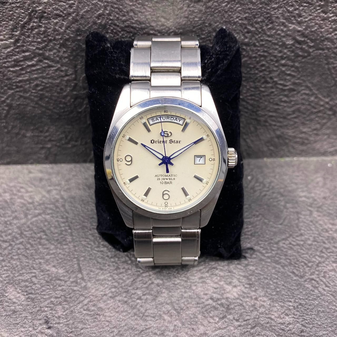 Rare ORIENT STAR President Automatic EV0F-C0 White Dial Men’s Watch Vintage