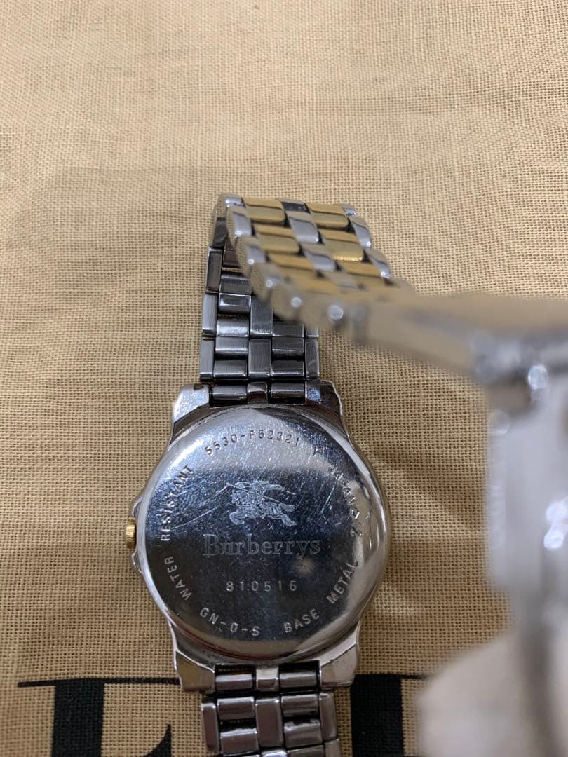 BURBERRY antique watch gold silver