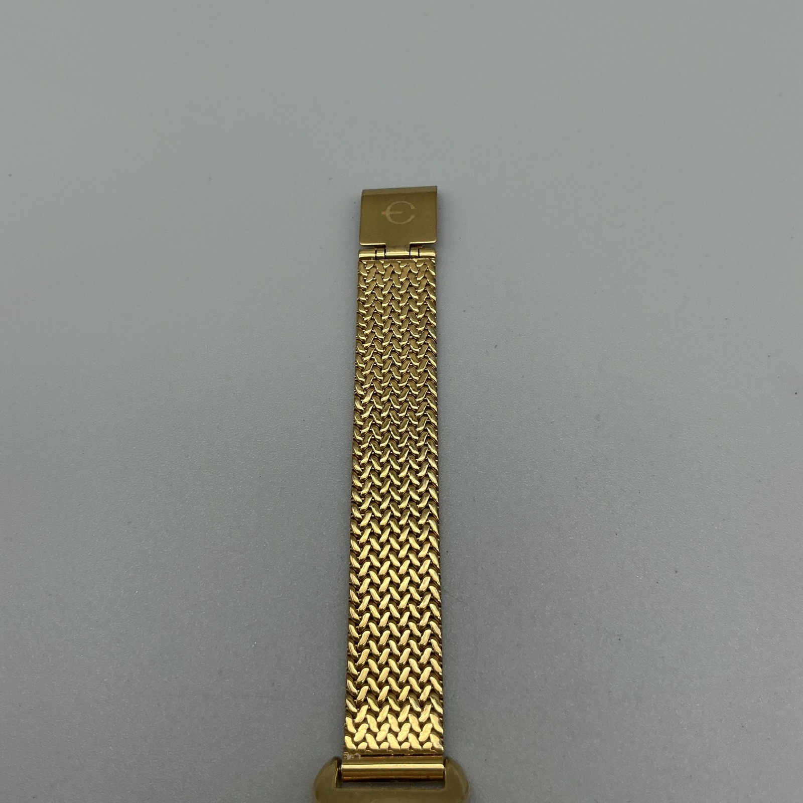 Elgin Womens Watch 35mm Champagne Dial Gold Crystals Mesh Band New Battery