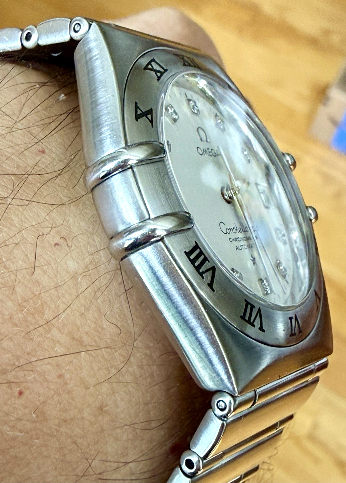 OMEGA CONSTELLATION 50th ANNIVERSARY AUTOMATIC DIAMOND DIAL 35.5mm 1504.35 – BOX