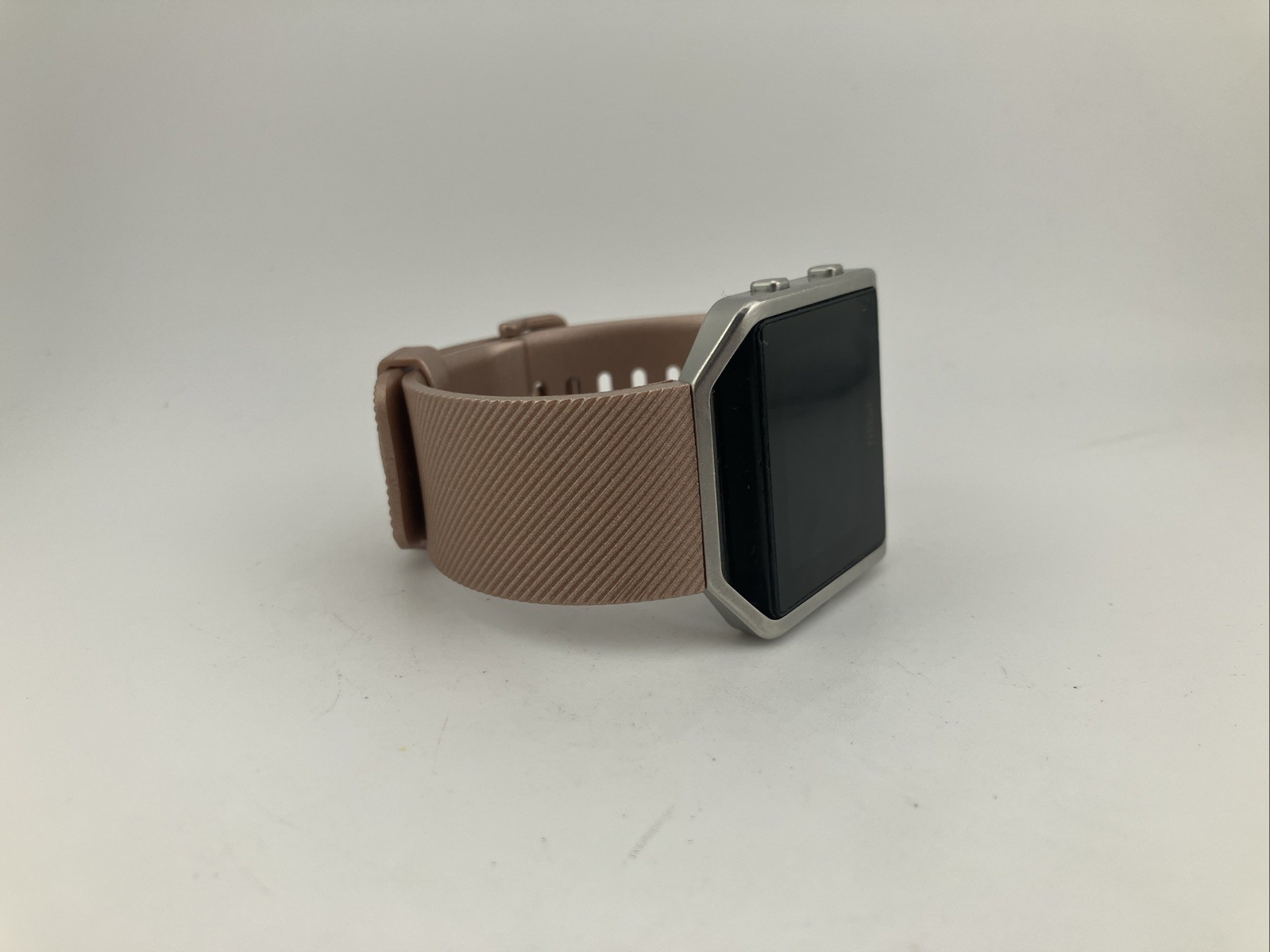 Fitbit Blaze FB502 40mm Smart Watch Silver/Rose Gold Tone w/ Charger Tested/Runs