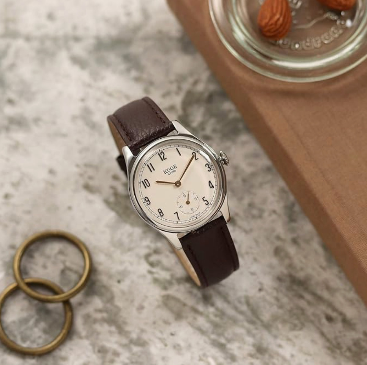 Kuoe Watch OLD SMITH 90-001 Unisex Quartz Made In Japan Kyoto Antique Design New