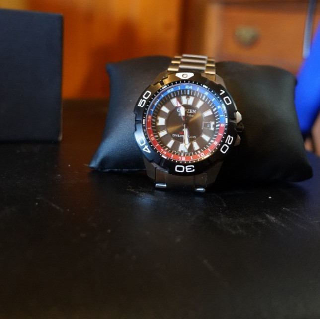 Citizen Promaster GMT 44mm Black Dial Stainless Steel Mens Watch BJ7128-59E