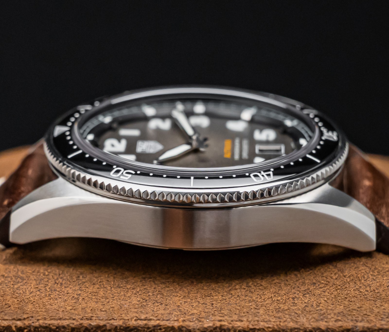 Tag Heuer Autavia Automatic 42mm Smokey Black Dial Papers Steel WBE5190.FC8268
