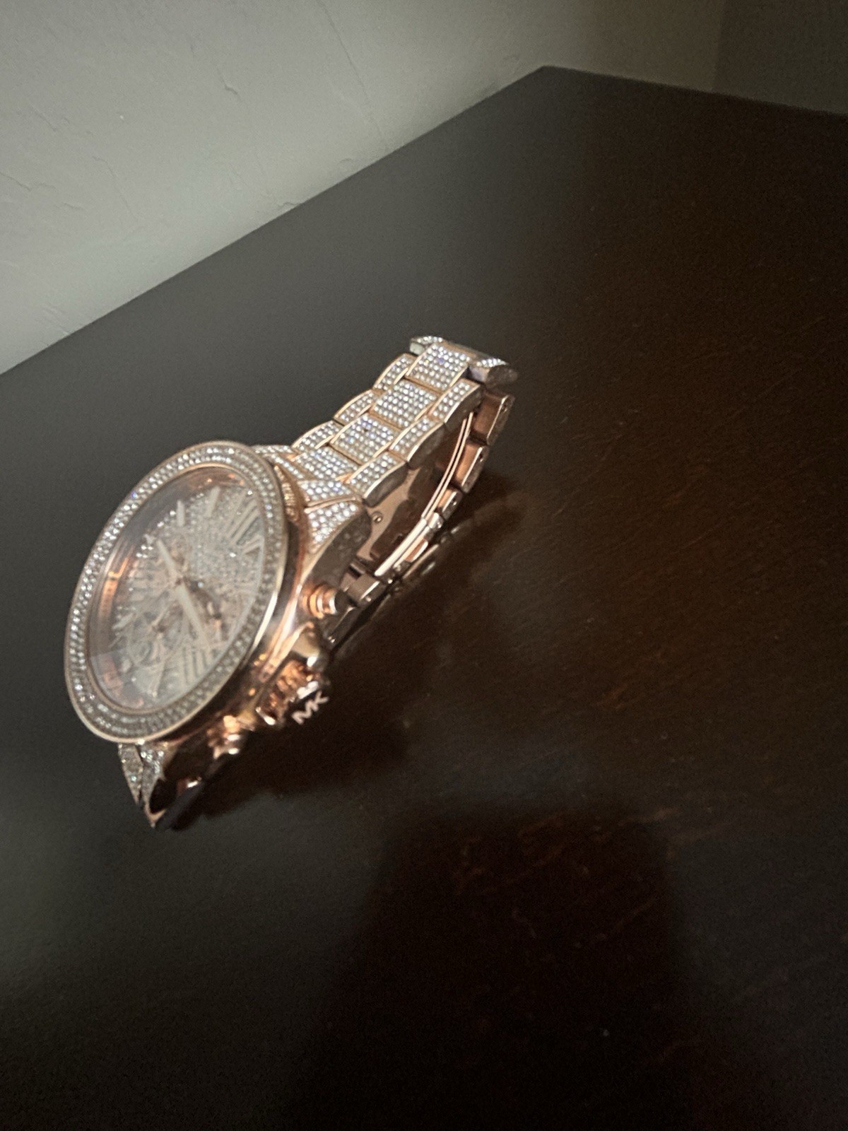 Michael Kors Bradshaw Rose Gold Extreme Gliz Watch MK6933 Unisex Ladies