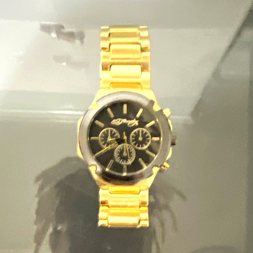 G-SHOCK GA-2100 Men’s 52mm Gold Tone Bracelet Watch Black Chronograph Dial