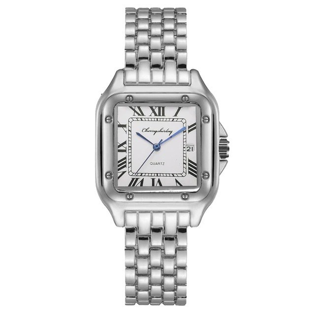 Women’s Fashion Quartz Watch Stainless Steel Square Design