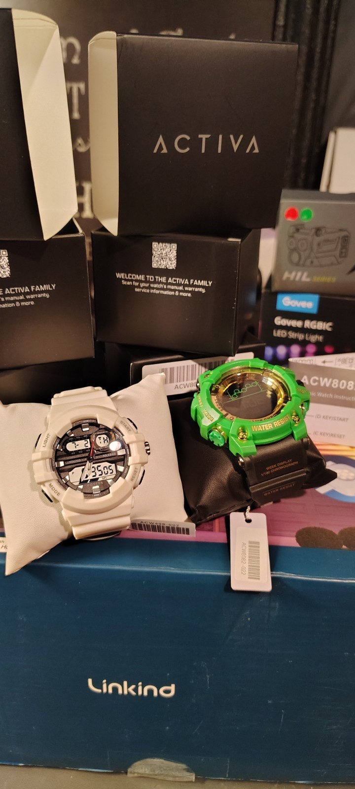 Activa X Invicta Men’s Digital Watch DEAL! The Green Hulk & Frosty White. BOTH!