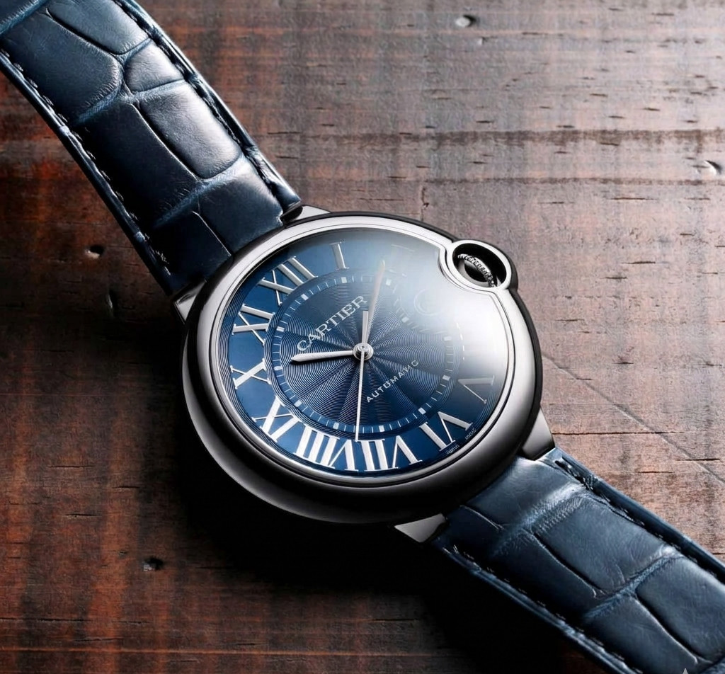 Cartier Ballon Bleu LM Blue 42mm Watch WSBB0027 Serviced Mint 2025