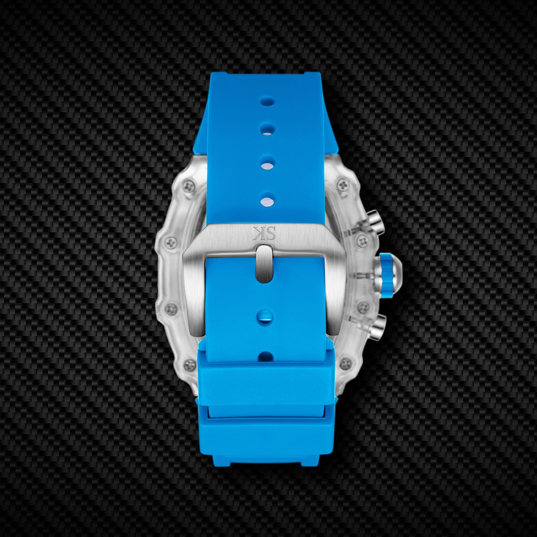Kenneth Scott Men’s Multi Function Watch | Clear Dial, 44.3mm, 50 m (5 ATM)