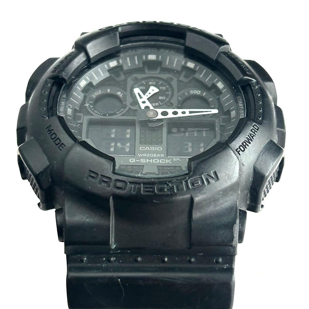 G-SHOCK GA-100 All Black CASIO (Good working condition) NEW