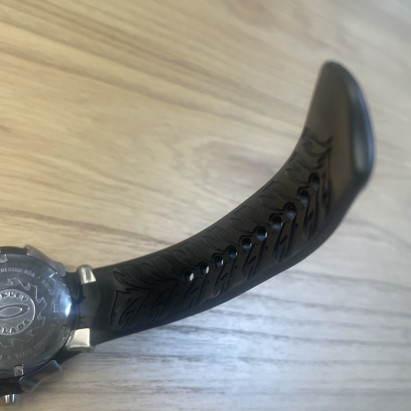 Oakley Blade 2 Swiss Watch Blue Dial, Stainless Steel, 10 Bar, Vintage Y2K Drip