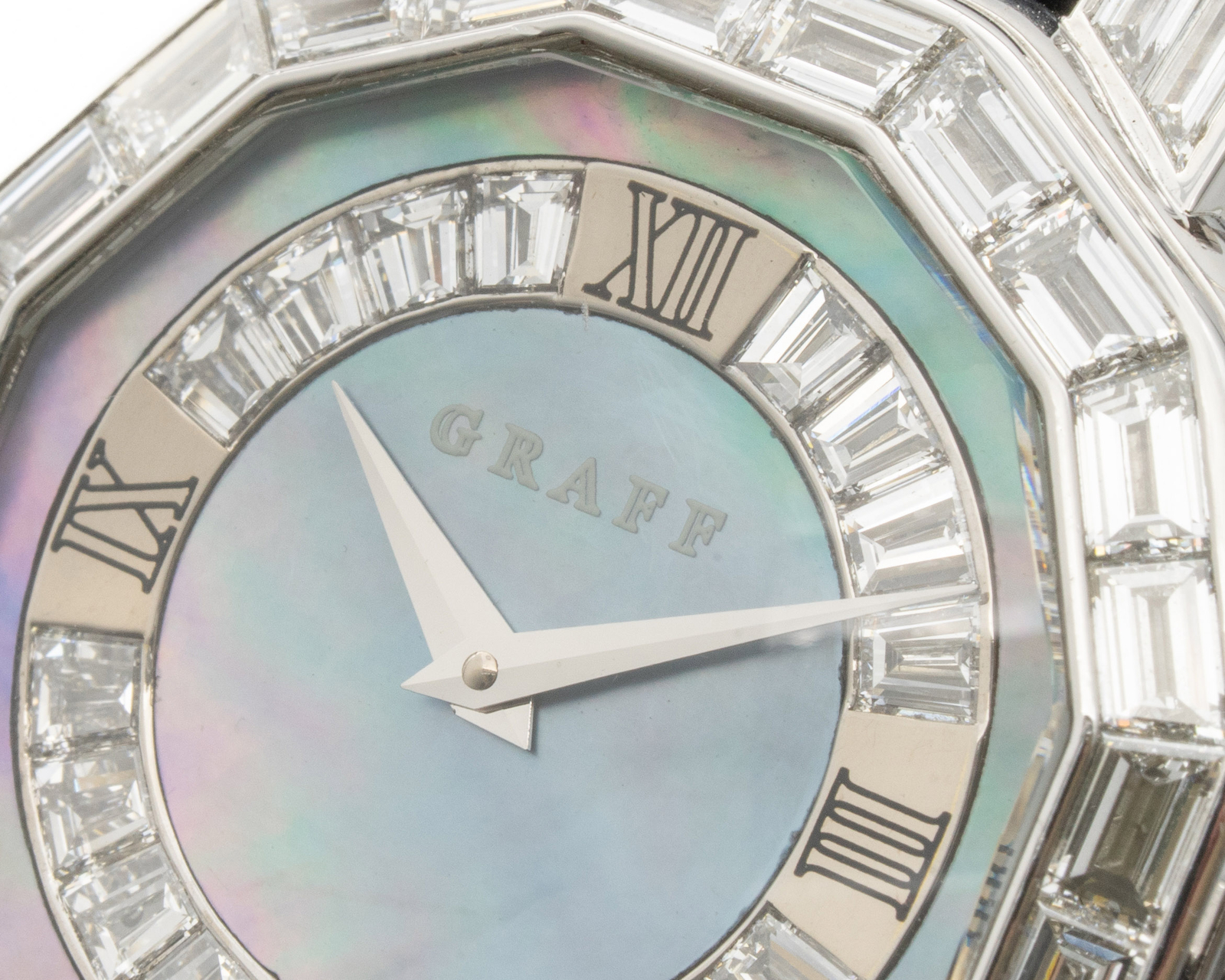Graff London 36mm Diamond Ice Blue Mother-Of-Pearl Dial Watch
