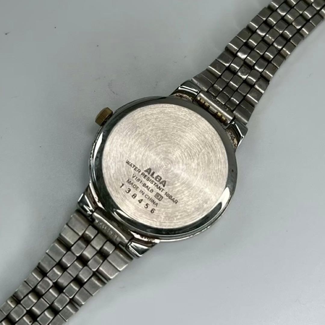 Seiko Alba Solar Powered Ladies Watch 27mm White Arabic Numeral Dial JDM