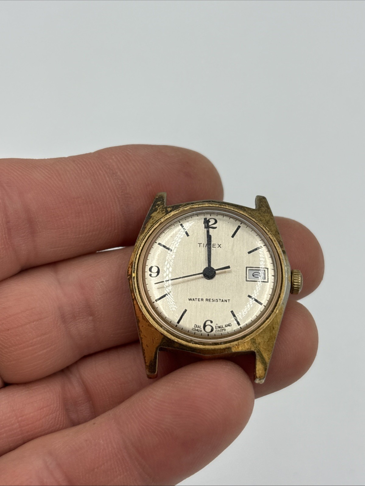 Vintage Timex Sprite 23429-02579 England Dial Not Working For Parts Or Repair