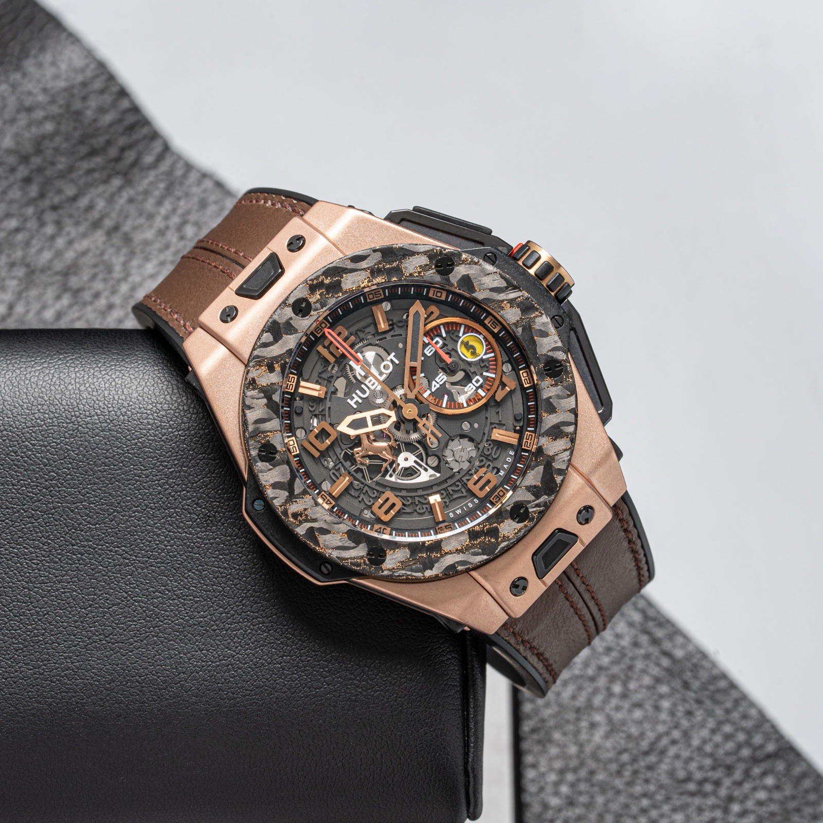 Hublot Big Bang Ferrari 18kt gold Limited edition 401.OJ.0123.VR