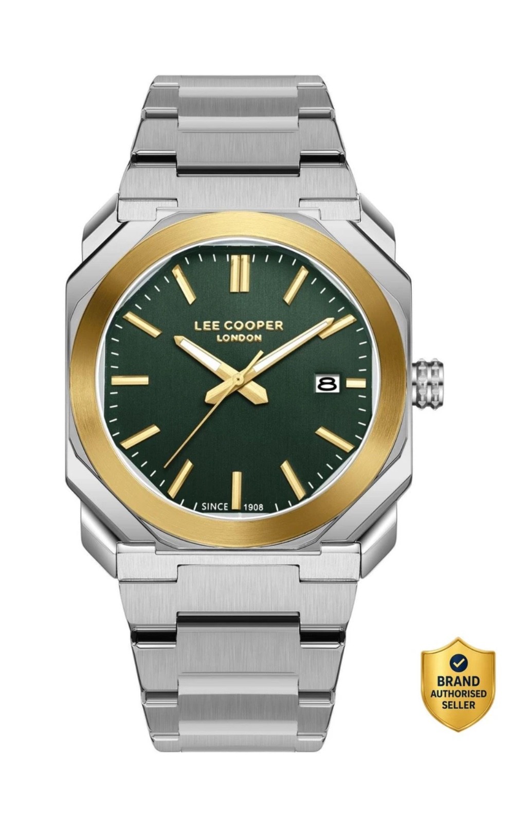 Lee Cooper London Men’s Quartz Watch Stainless Steel Date 5 ATM