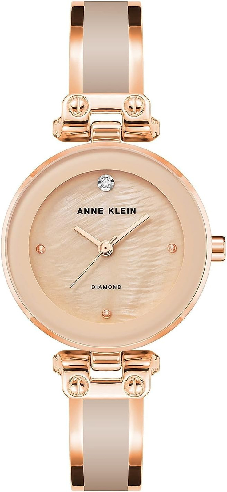 Women’s Diamond Dial Bangle Watch Elegant Fashion Quartz Wristwatch