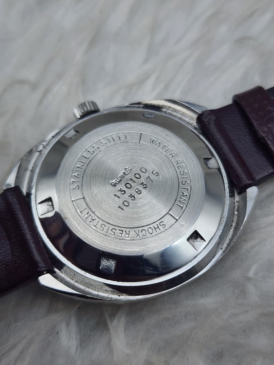 Vintage HMT Rajat Automatic 21 Jewels Day Date Men’s Watch India Cushion Case