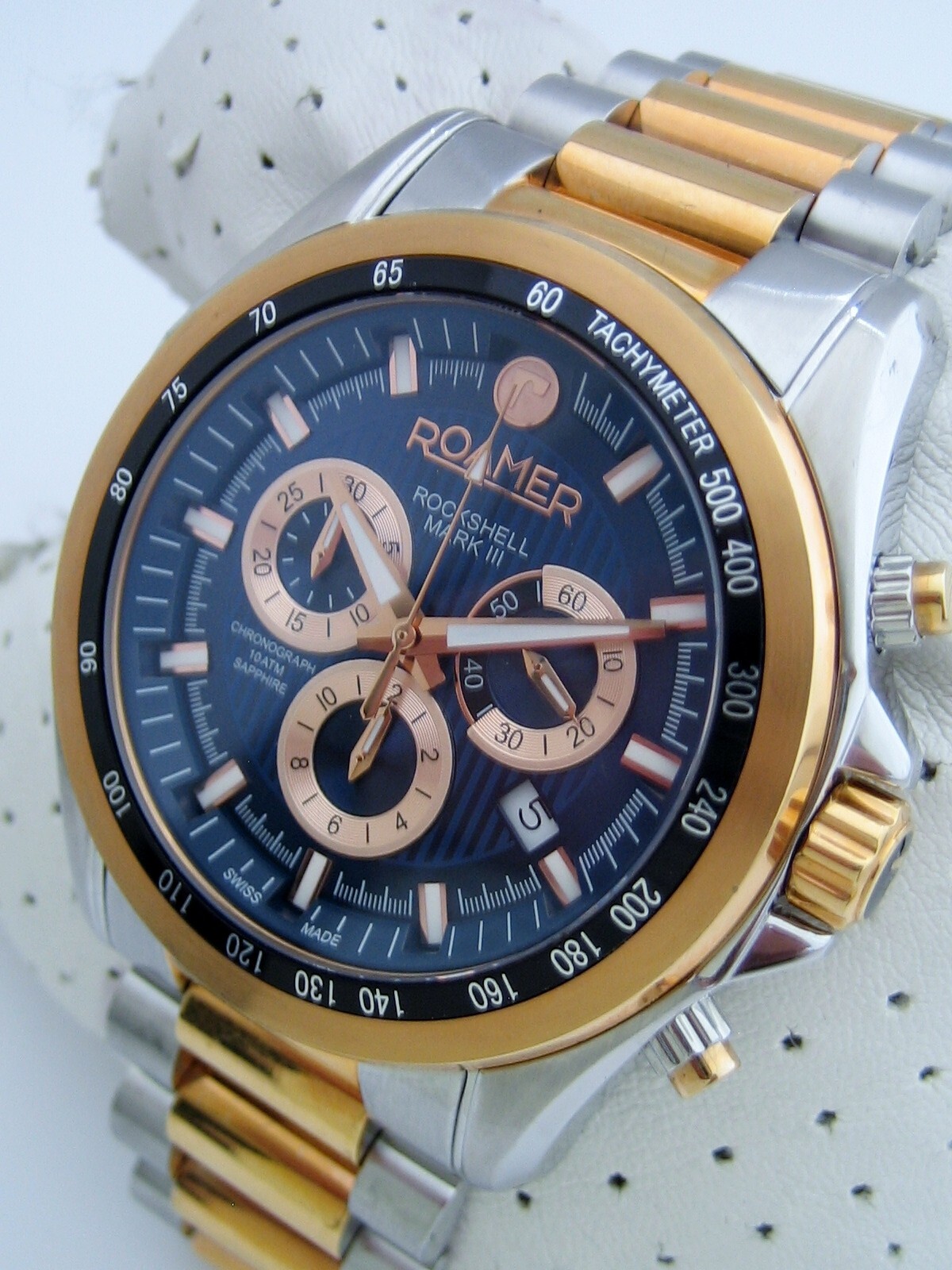 ROAMER WATCH MENS ROCKSHELL MK 111 220837 49 45 20 STAINLESS STEEL SWISS GENUINE