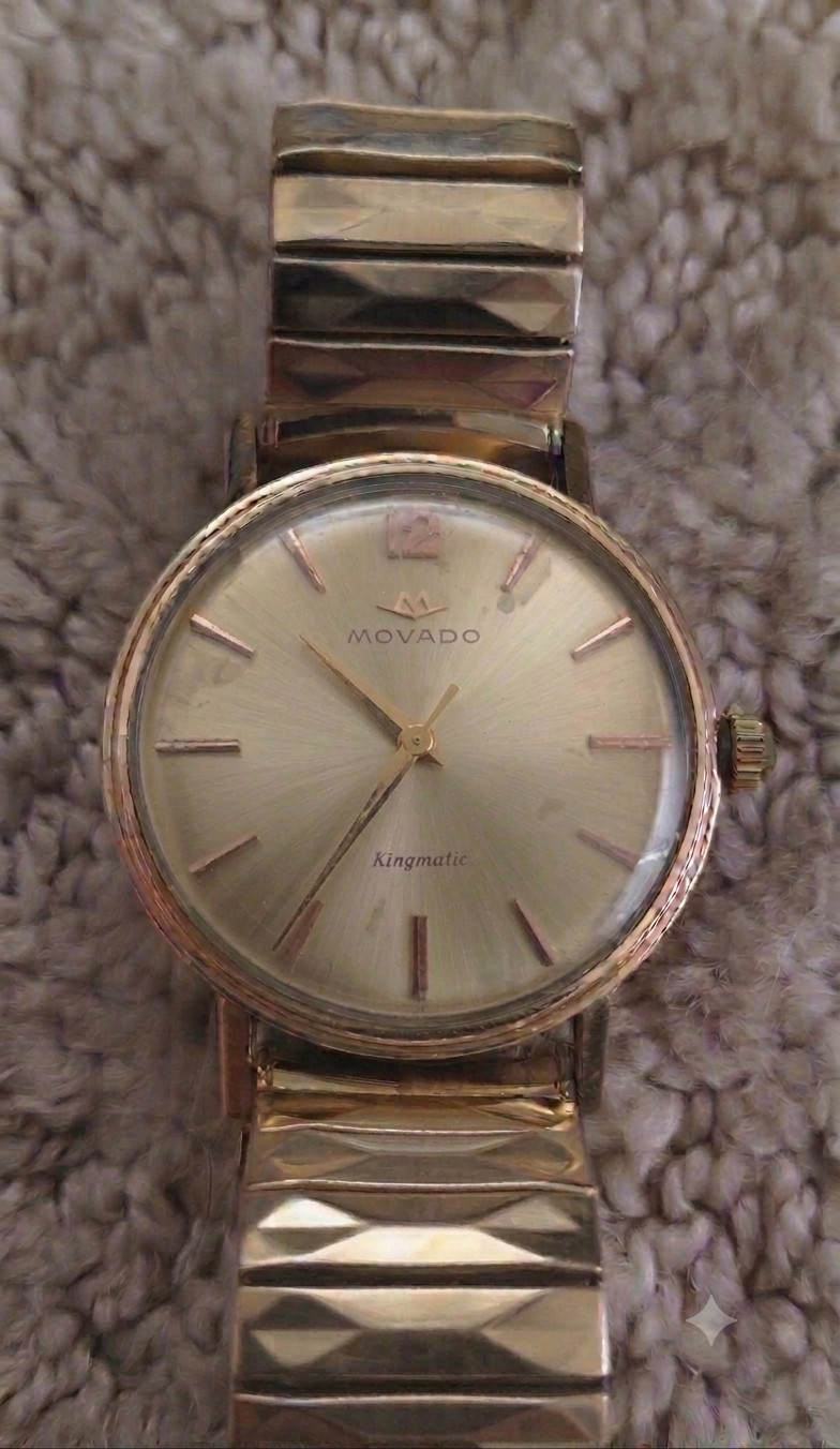 Movado Kingmatic Sub Sea 14k gf Automatic Movement
