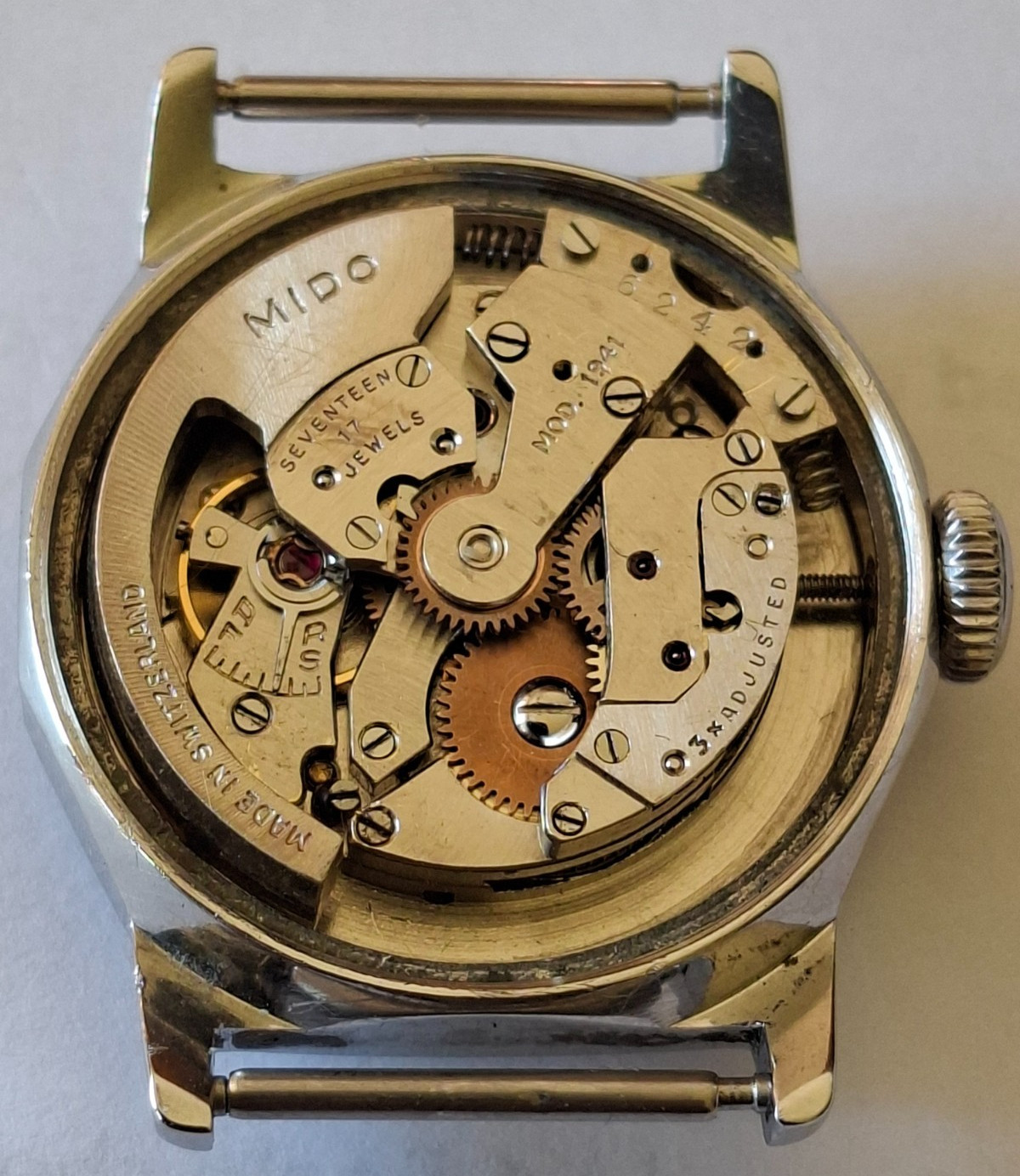 Vintage Mido Multifort Automatic Bumper Wristwatch
