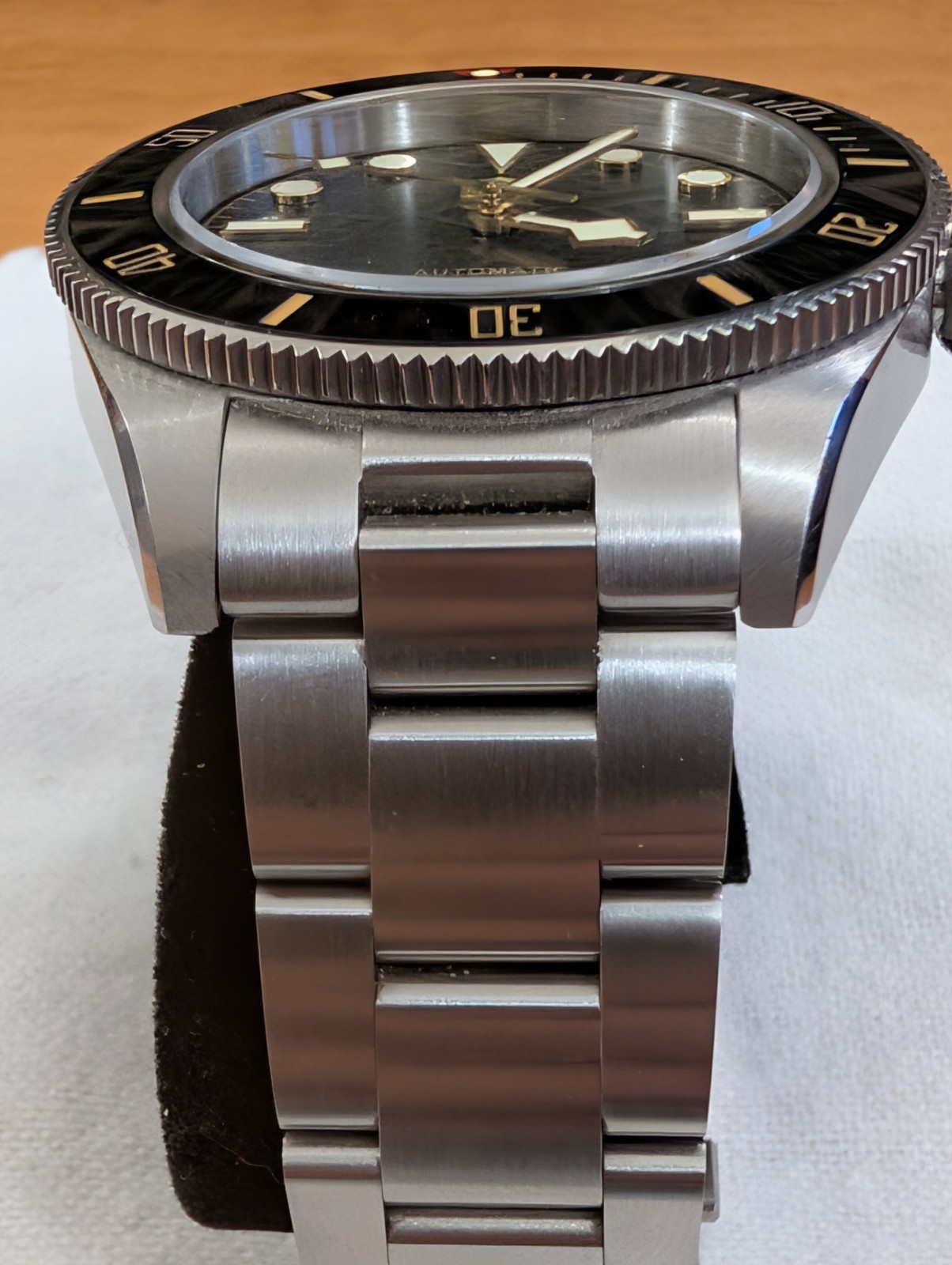 San Martin SN008 Automatic Diver Watch Black Gilt NH35 BB58 Homage Full Kit