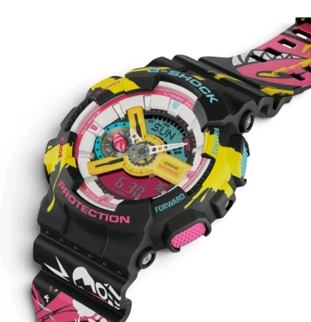 Casio G-Shock x League of Legends GA-110LL-1A Jinx Limited Edition Men Watch NEW