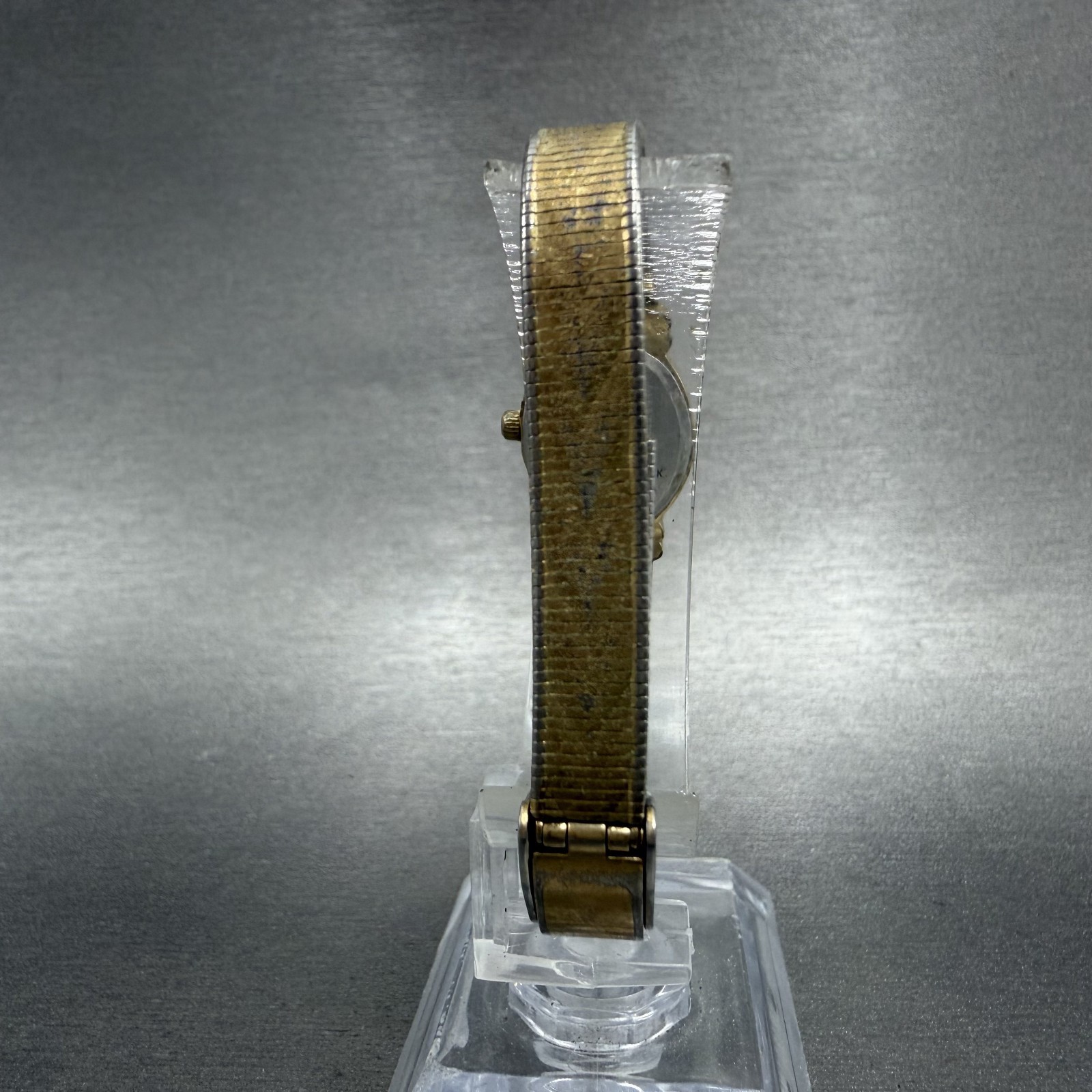Elgin Watch Women 16mm Champagne Dial Gold Tone Oval Diamond Quartz New Battery