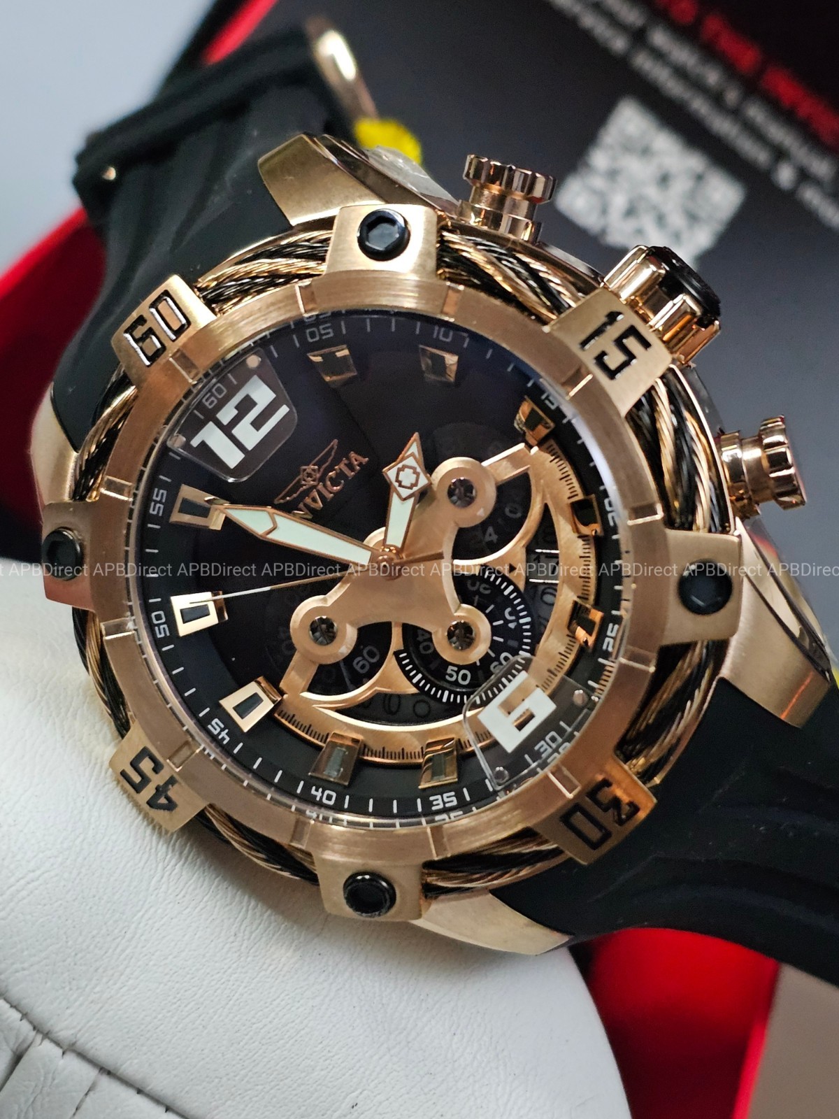 Invicta – BOLT EXCLUSIVE – 51mm SPINNING DIALS Chronograph – Quartz mens watch