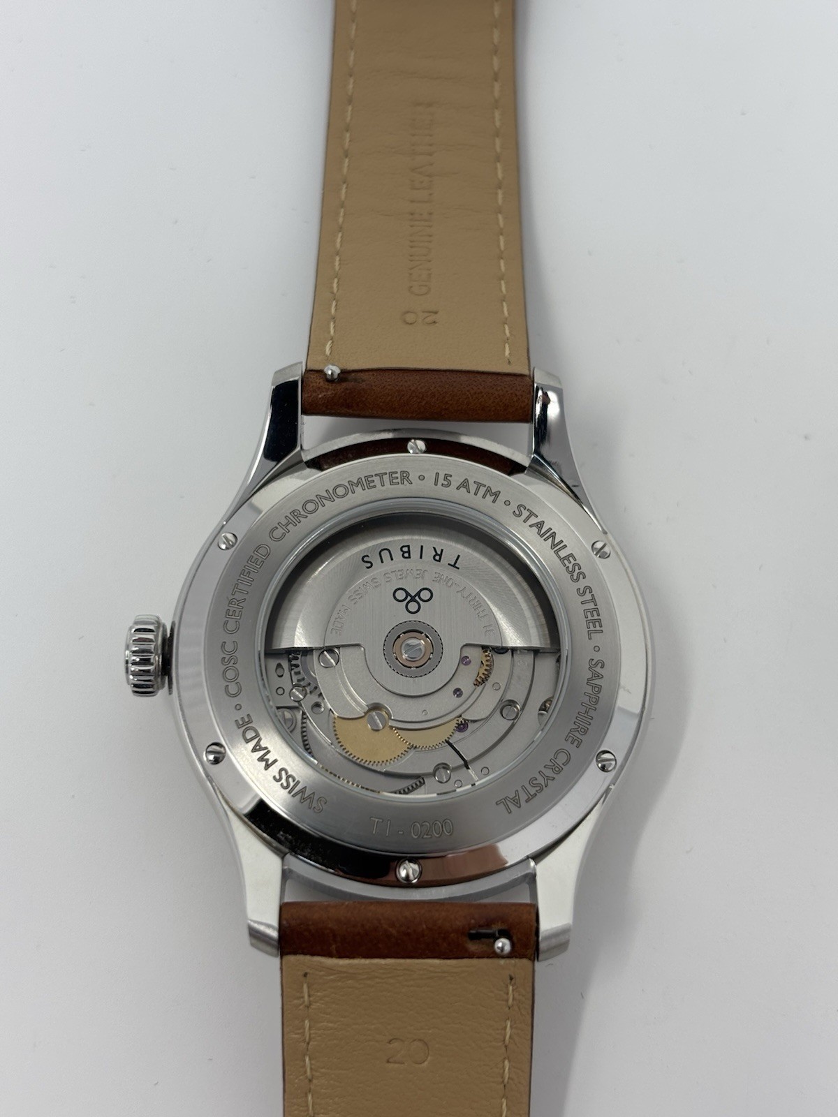 Tribus TRI-01 Small Second COSC Men’s Automatic Watch – Cream
