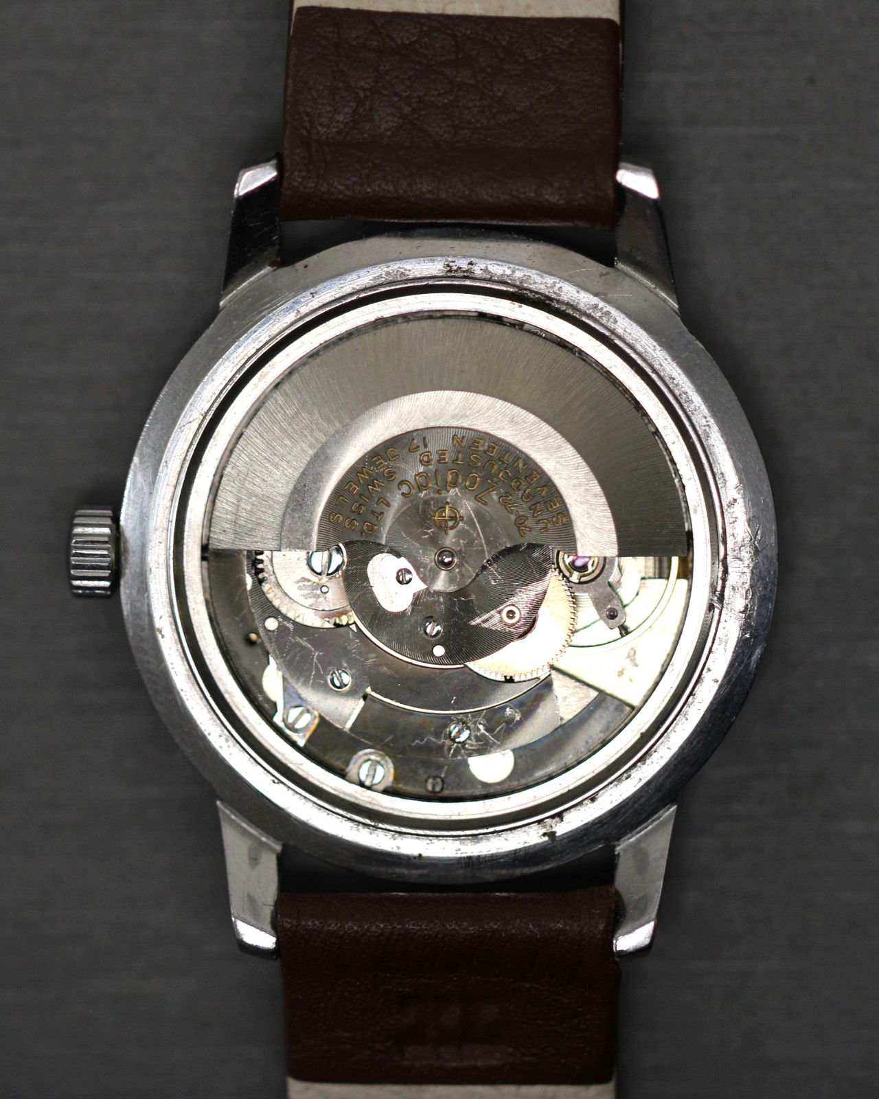 Running Zodiac Sea Wolf Orange & Steel Cal. 70-72 Automatic Hack Watch 722-916