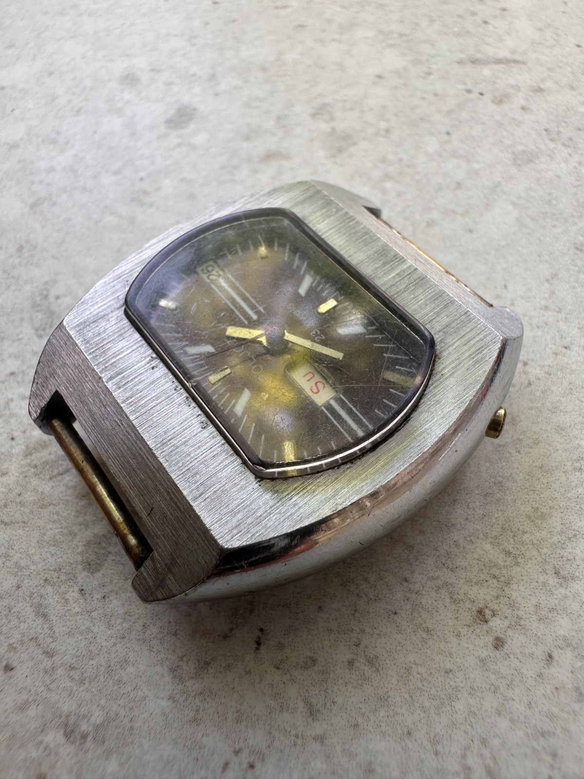Vintage Unique Poljot (Полёт) 23 Jewels USSR Mechanical Automatic Wristwatch.