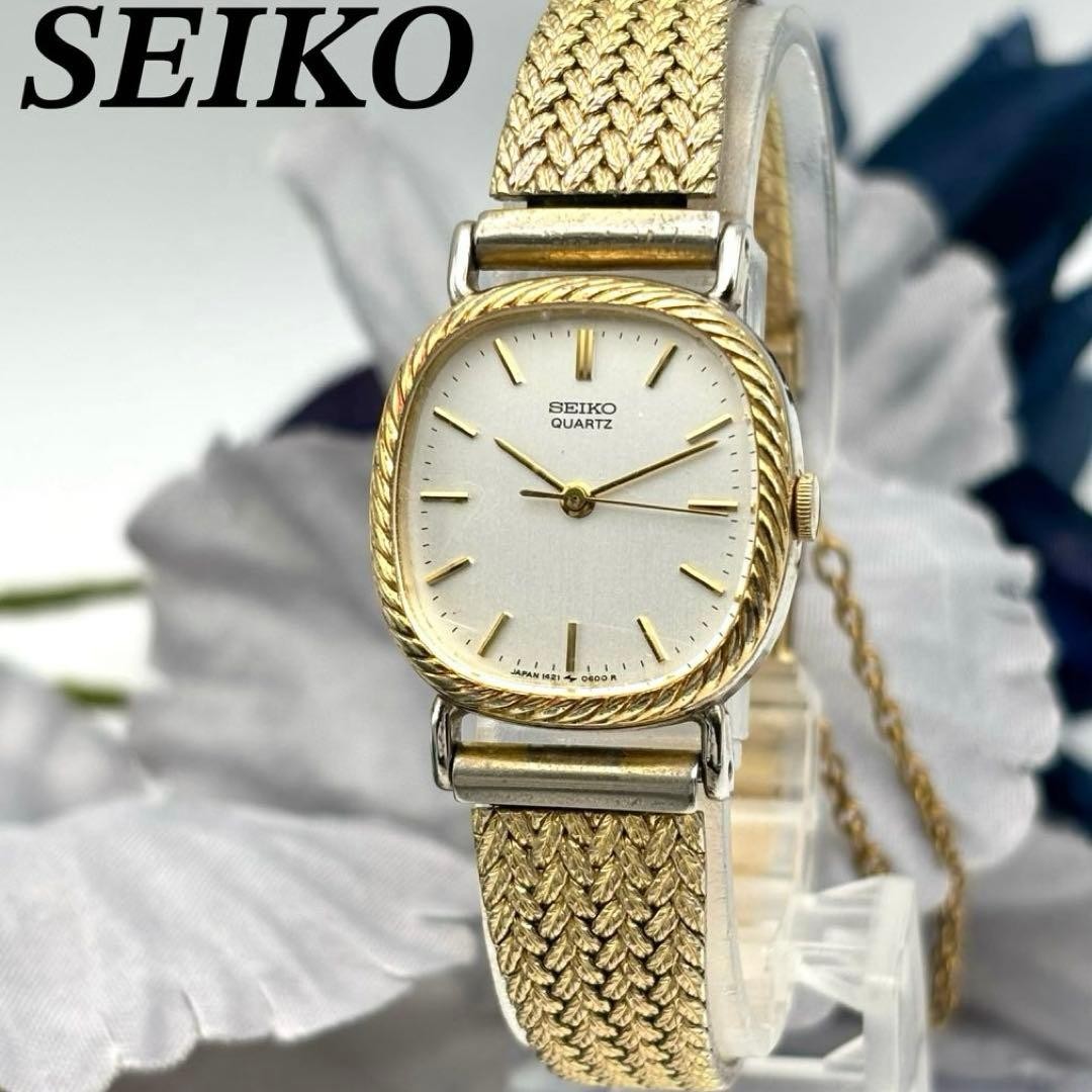 [New Battery] SEIKO Ladies’ Gold Watch, Elegant Vintage