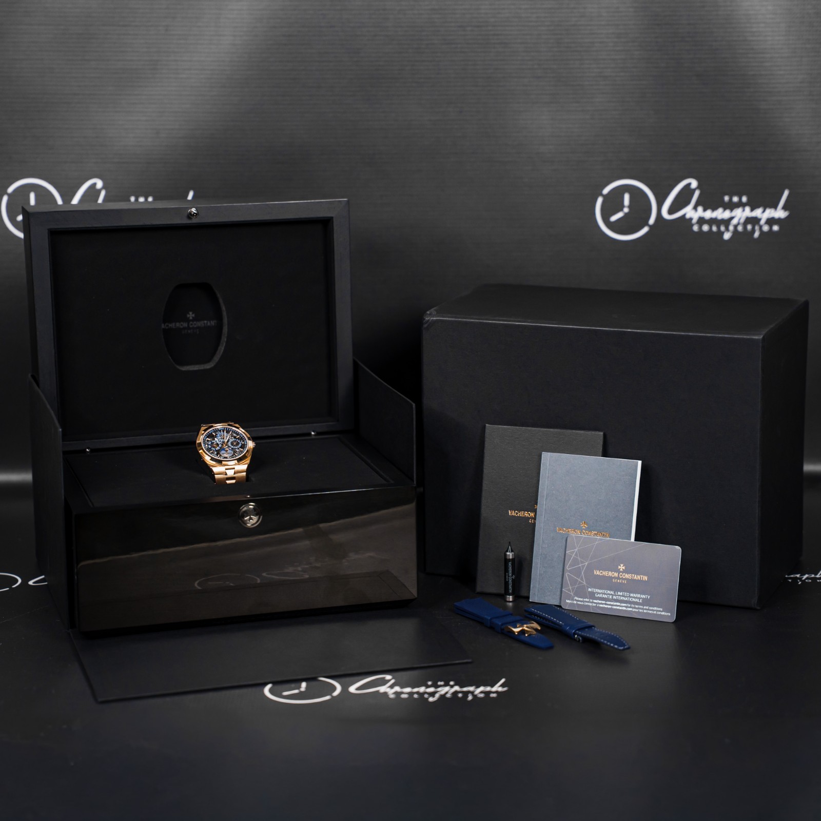 Vacheron Constantin Overseas Dual Time Skeleton Rose Gold 4300V/120R-B642 B&P