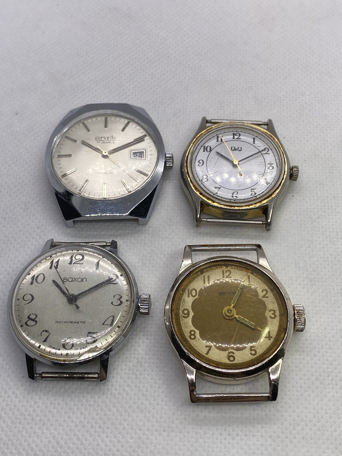 4 Vintage Watches, All Wind Up Watches, None Runners, Spares Or Repairs