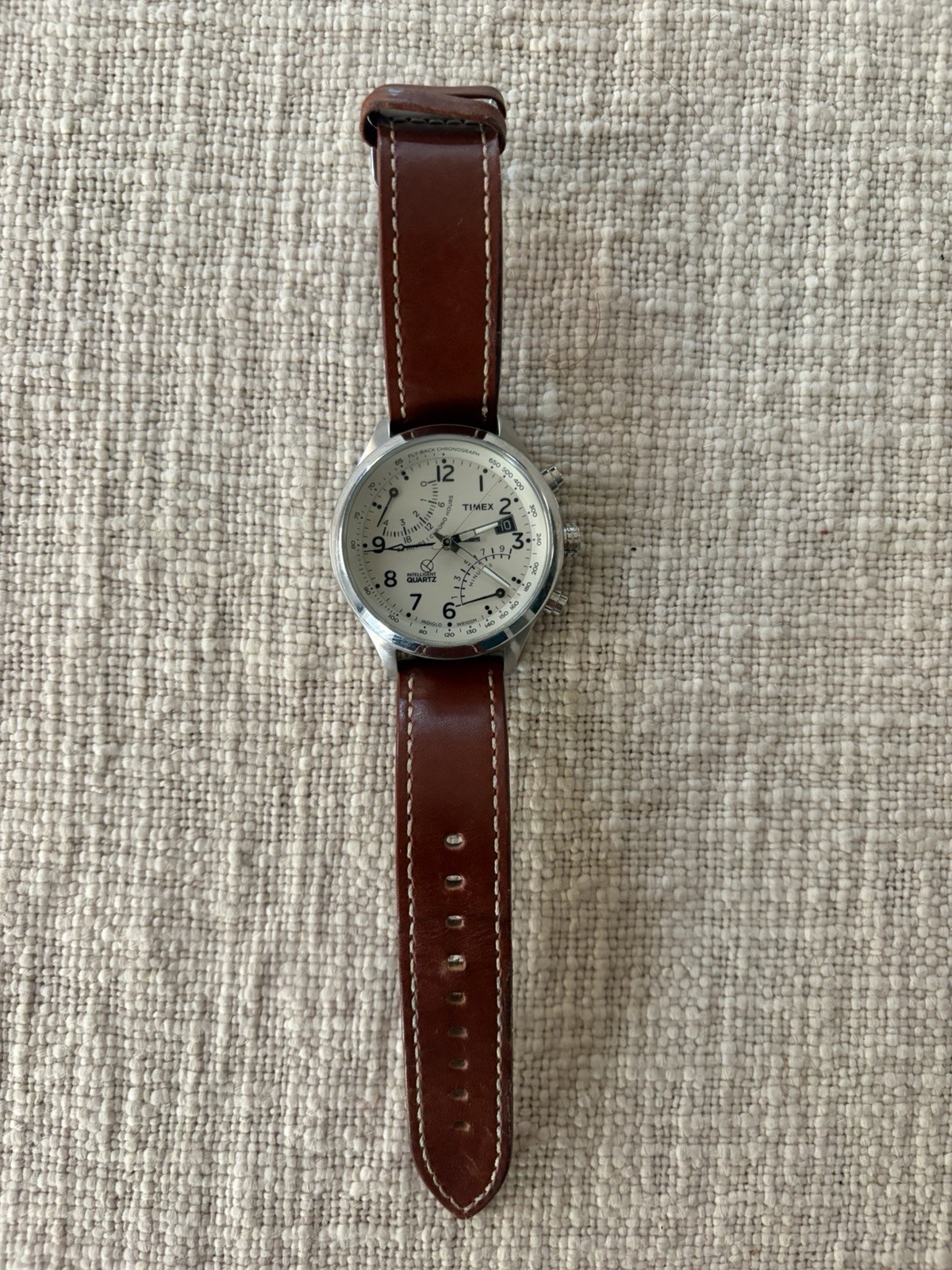 Timex Intelligent Quartz Fly-Back Chronograph T2N932 NEEDS NEW BATTERY