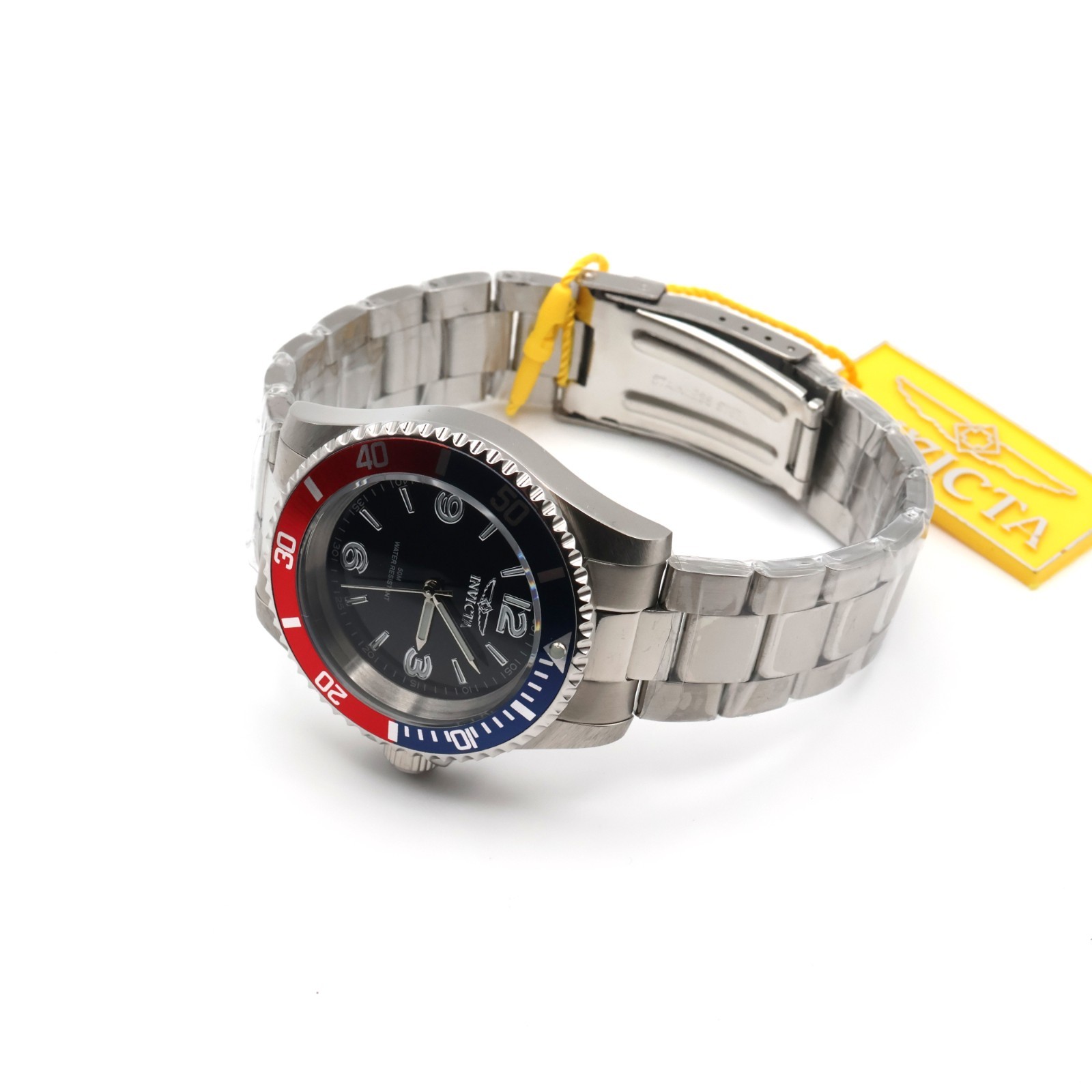 Invicta Specialty Rowan 69481 40mm Black Dial Stainless Steel Men’s Watch