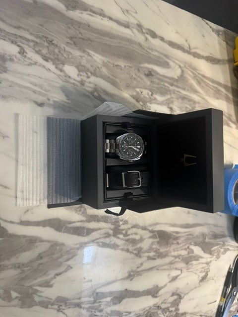 Bulova Lunar Pilot Chronograph Men’s Watch Sapphire With Bonus Strap 96K111